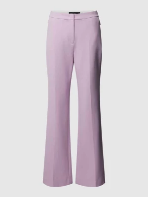 Spodnie w stylu Marleny Dietrich z dodatkiem wiskozy i kieszeniami zapinanymi na zamek błyskawiczny Marc Cain