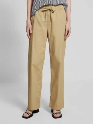 Spodnie w stylu Marleny Dietrich z szeroką nogawką i elastycznym pasem Christian Berg Woman