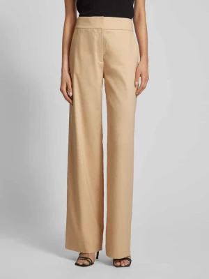 Spodnie w stylu Marleny Dietrich z wpuszczanymi kieszeniami model ‘Hauba’ HUGO