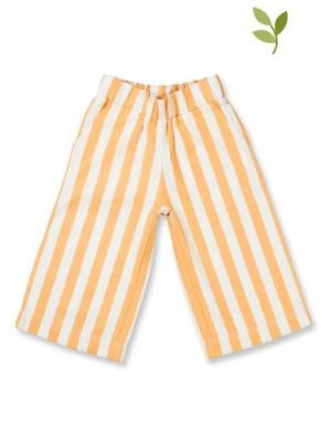 Sense Organics Spodnie "Wala" w kolorze pomarańczowo-białym rozmiar: 134/140
