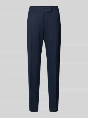 Spodnie wąskie o kroju regular fit z dodatkiem wiskozy model ‘HILESA’ HUGO