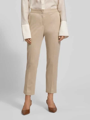 Spodnie wąskie o kroju regular fit z mieszanki wiskozy model ‘Tapria-Crop4’ Boss