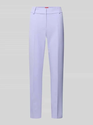 Spodnie wąskie o kroju slim fit z aplikacją z logo model ‘HEDIMA-1’ HUGO