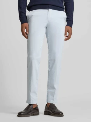 Spodnie wąskie o kroju slim fit z mieszanki bawełny model ‘KAITON1’ Boss