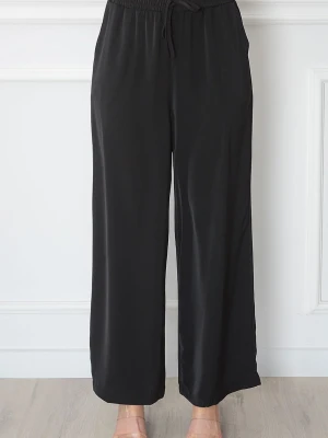 Spodnie wide leg na gumie czarne Zuzsu Cocomoda.pl - odzież damska, sukienki, buty, dodatki