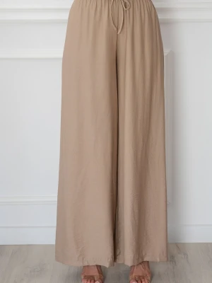 Spodnie wide leg na gumie kamel Erni Cocomoda.pl - odzież damska, sukienki, buty, dodatki