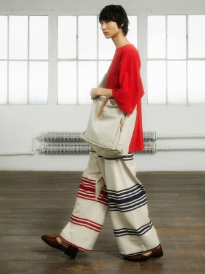 Spodnie Wide Leg paski Hed Mayner Desigual