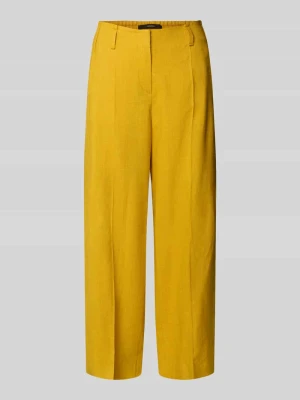 Spodnie wide leg z mieszanki lnu Windsor