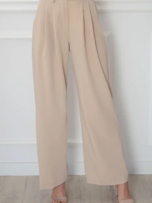 Spodnie wizytowe wide leg beż Marianno Cocomoda.pl - odzież damska, sukienki, buty, dodatki