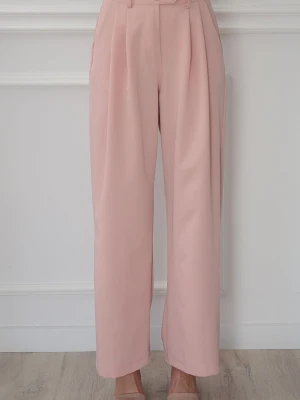 Spodnie wizytowe wide leg brudny róż Marianno Cocomoda.pl - odzież damska, sukienki, buty, dodatki