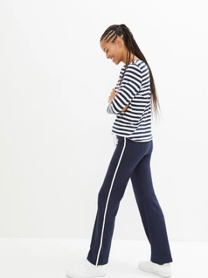 Spodnie z bawełnianego dżerseju ze stretchem bonprix