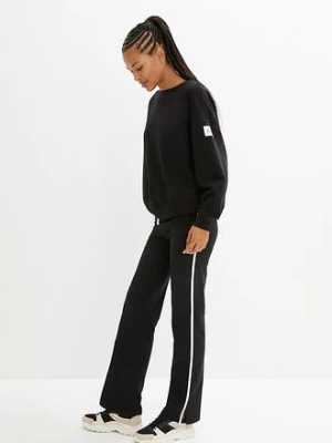 Spodnie z bawełnianego dżerseju ze stretchem bonprix