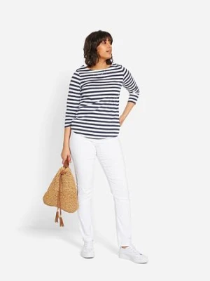 Spodnie z bengaliny ze stretchem, straight bonprix