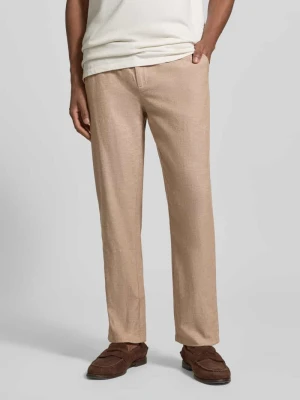 Spodnie z domieszką lnu i francuskimi wpuszczanymi kieszeniami Scotch & Soda