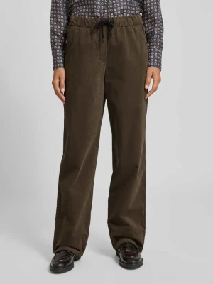 Spodnie sztruksowe z elastycznym pasem Marc Cain