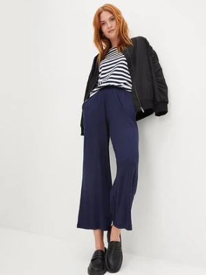 Spodnie z dżerseju 7/8, z lejącej mieszanki wiskozy bonprix