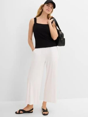 Spodnie z dżerseju 7/8, z lejącej mieszanki wiskozy bonprix