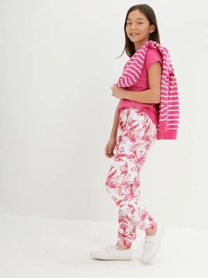 Spodnie z dżerseju z czystej bawełny bonprix