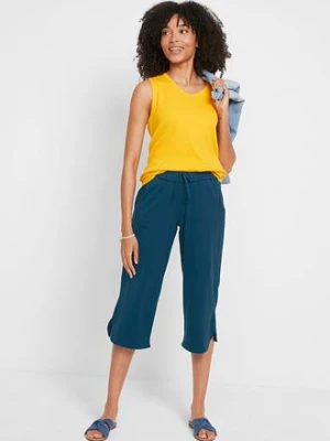 Spodnie z dżerseju z mieszanki bawełny bonprix