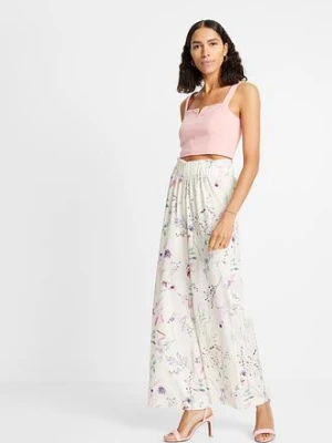 Spodnie z dżerseju z przewiewnej krepy bonprix