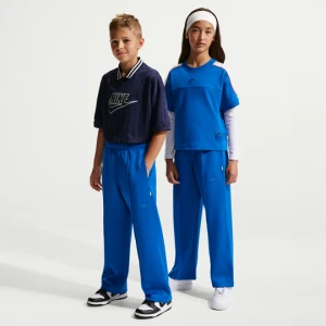 Spodnie z dzianiny dla dużych dzieci (chłopców) Nike Collection - Niebieski