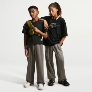 Spodnie z dzianiny dla dużych dzieci (chłopców) Nike Collection - Szary