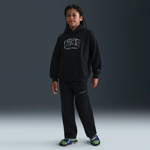 Spodnie z dzianiny dla dużych dzieci Nike Culture of Basketball - Czerń