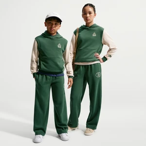 Spodnie z dzianiny dresowej z luźnymi nogawkami dla dużych dzieci Nike Club - Zieleń