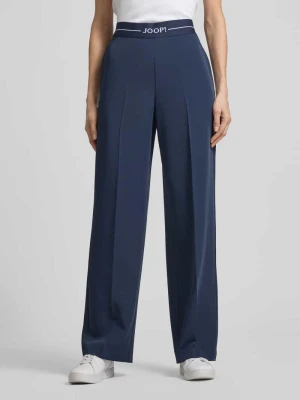 Spodnie z elastycznym pasem i Detal z logo Joop!