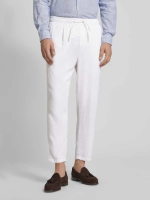 Spodnie z elastycznym pasem model ‘Hakan’ casual friday