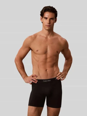Spodnie z elastycznym paskiem z logo w zestaw 3 szt. Calvin Klein Czerwony