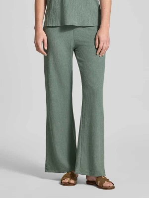 Spodnie z fakturowanym wzorem i elastycznym pasem Christian Berg Woman