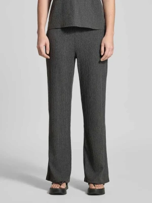 Spodnie z fakturowanym wzorem i elastycznym pasem Christian Berg Woman