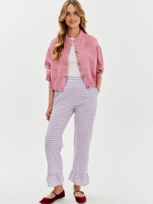 Spodnie z falbanką Lavender Bloom XS