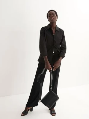 Spodnie z gumką w talii, z wiskozy bonprix