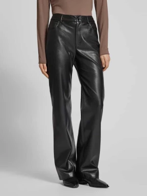 Spodnie z imitacji skóry model ‘Crossroad’ Boss