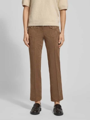 Spodnie z imitacji skóry model ‘FARAH PATACHED POCKET’ CAMBIO