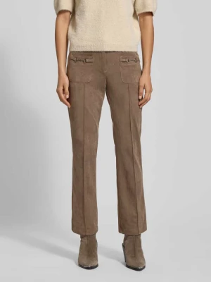 Spodnie z imitacji skóry model ‘FARAH PATACHED POCKET’ CAMBIO