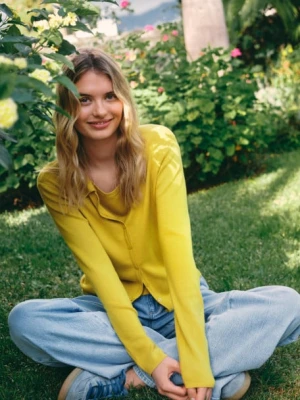 Spodnie z jasnego denimu typu wide leg Greenpoint