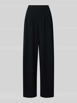Spodnie z kantami i wpuszczanymi kieszeniami Only Czarny