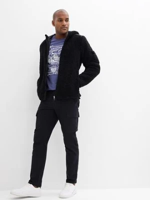 Spodnie z kieszeniami cargo, z czystej bawełny z domieszką stretchu, regular fit, straight bonprix