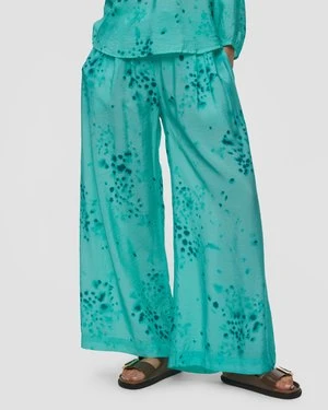 Spodnie Z Kreszowanej Wiskozy Damskie Deha