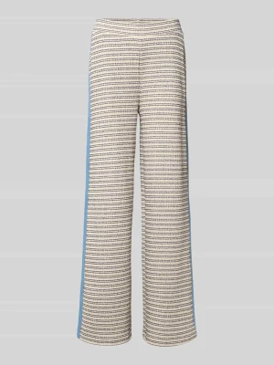 Spodnie z lampasami i elastycznym pasem milano italy