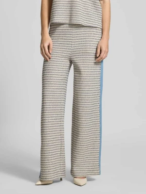 Spodnie z lampasami i elastycznym pasem milano italy