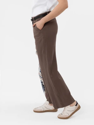 Spodnie z lnem R-GITTA Volcano