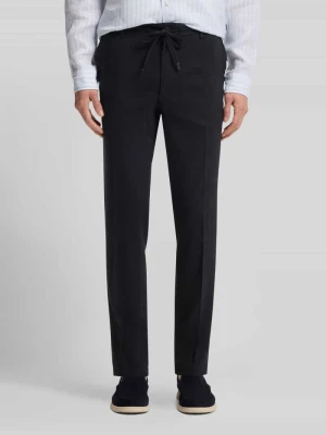 Spodnie z lnu i mieszanki w kroju Modern Fit, z prostą nogawką, model 'KANE1' Boss