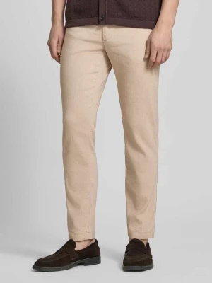 Spodnie z lnu i mieszanki w kroju Modern Fit, z prostą nogawką, model 'KANE1' Boss