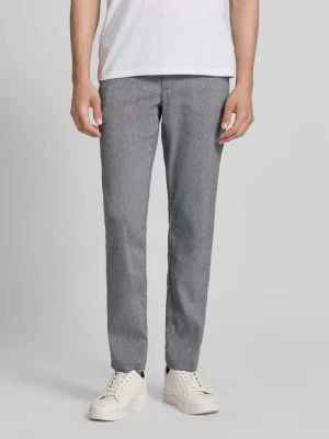 Spodnie z lnu i mieszanki w kroju Modern Fit, z prostą nogawką, model 'KANE1' Boss