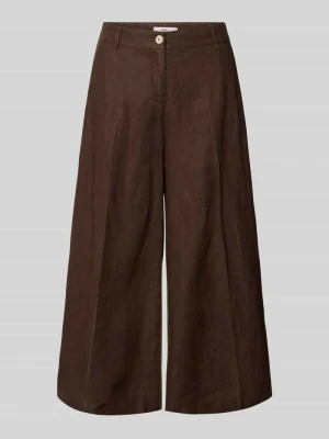 Spodnie z lnu o kroju loose fit z elastycznym pasem model 'MELLI' BRAX