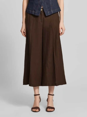 Spodnie z lnu o kroju loose fit z elastycznym pasem model 'MELLI' BRAX